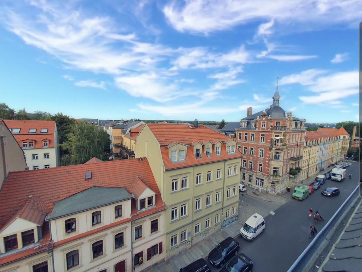 Neustadt-Aussicht - Grosse Wohnung Mit Balkon Dresden Eksteriør billede